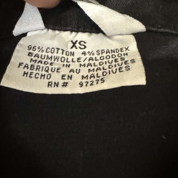 Fox Racing Womens Black Denim Jacket Size XS - Picture 5 of 6